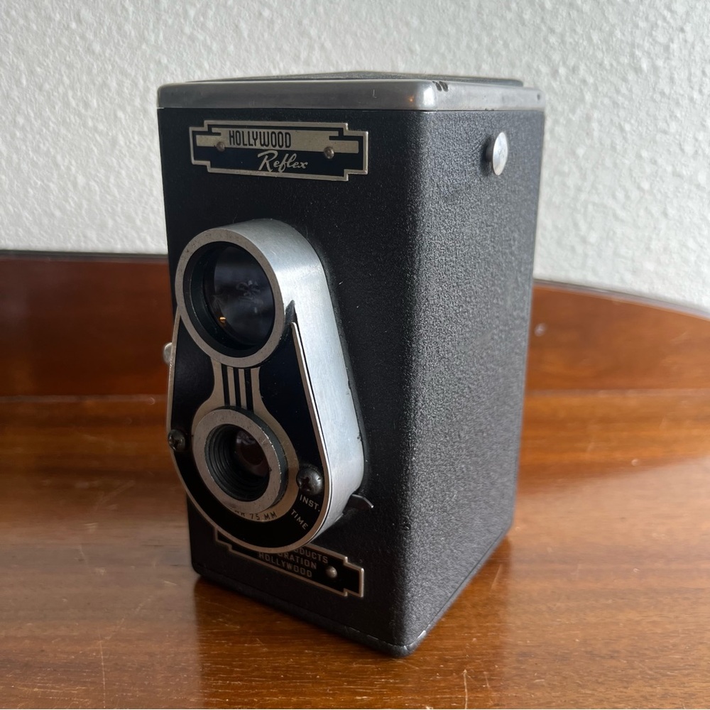 1940s craftex products corporation hollywood reflex camera zelfar 35mm - Picture 3 of 12